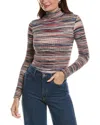 Missoni Rollkragenpullover Aus Rippstrick In Space-dye-optik In Multi