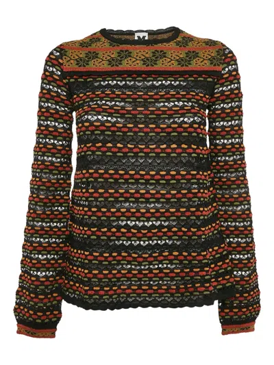 Pre-owned Missoni Wool-cotton Blend Sweater In Black
