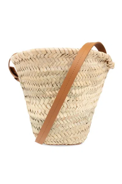 Missoni Woven Basket Bag In Beige