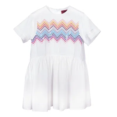 Missoni Kids' Woven Dress White/multi