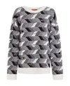 Missoni Woven-knit Jumper In Black