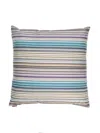 Missoni Woven Striped Cushion In Blue