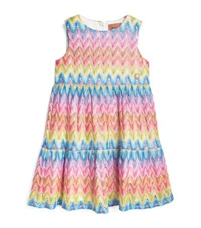 Missoni Kids' Woven Zigzag Dress In Multi