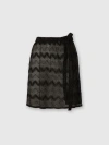 Missoni Wickel-minirock Aus Zick-zack-lamé-viskose In Black,lamé