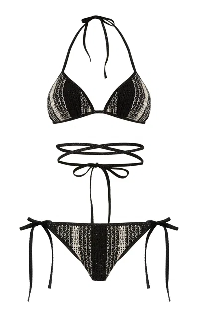 Missoni Wrap Detail String Bikini In Multi