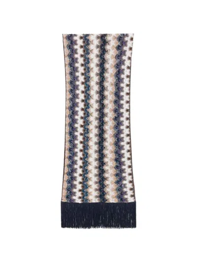 Missoni `wrap` Scarf In Blue