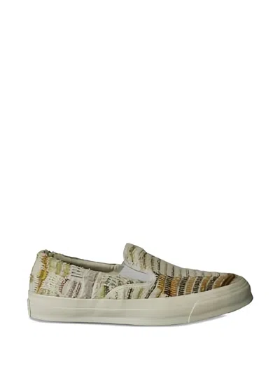 Pre-owned Missoni X Converse Zig-zag-print Sneakers In Yellow