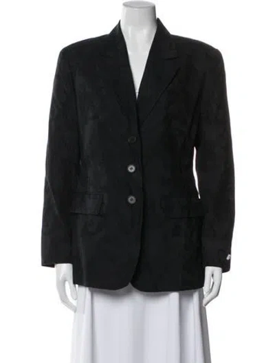 Pre-owned Missoni X Donna Patterned Blazer W/ Tags In Black