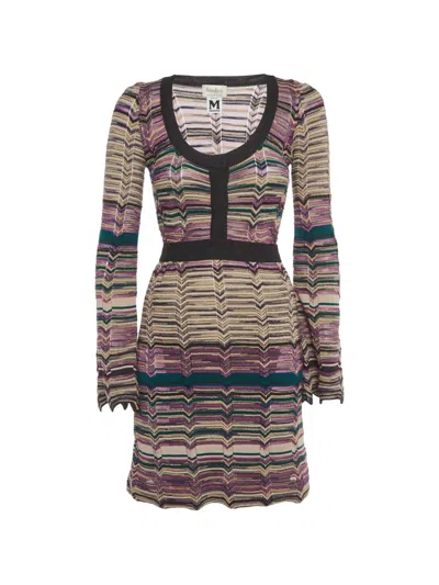 Pre-owned Missoni X Neiman Marcus Mini 2007 Knit Dress In Neutral