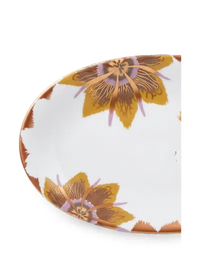 Missoni X Richard Ginori Sunset Floral-print Oval Plate In White
