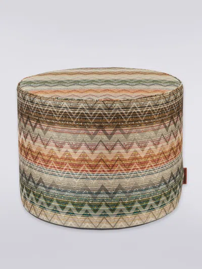 Missoni Yate Cylinder Pouf 40x30 In Multi