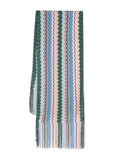 MISSONI MISSONI ZI ZAG MOTIF SCARF