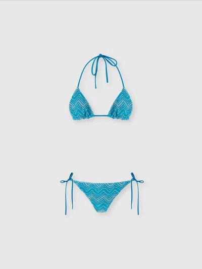 MISSONI ZICK-ZACK-BIKINI AUS LAMÉ-VISKOSE