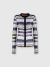 Missoni Zick-zack-cardigan Aus Lamé-viskose In Multicoloured