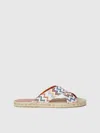 Missoni Zigzag Sandals With Rope Sole In Multi