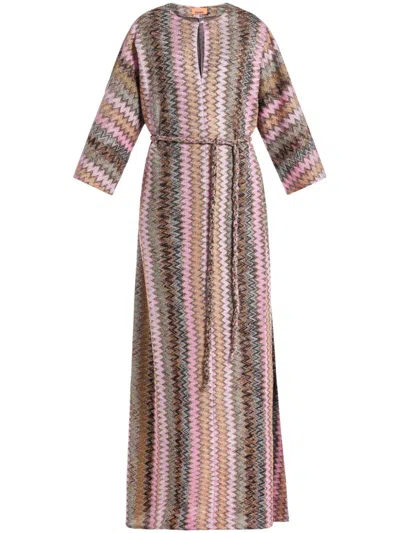 MISSONI ZIG-ZAG ALL-OVER PATTERN DRESS