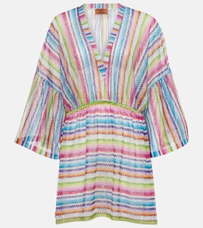 Missoni Zig Zag Beach Dress In Multicoloured