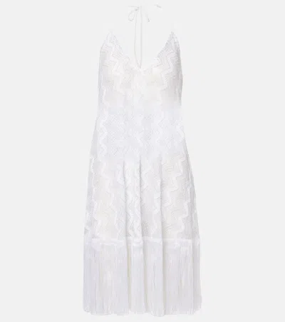 Missoni Zig Zag Beach Dress In White
