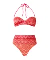 Missoni Zigzag Bikini Set In Red