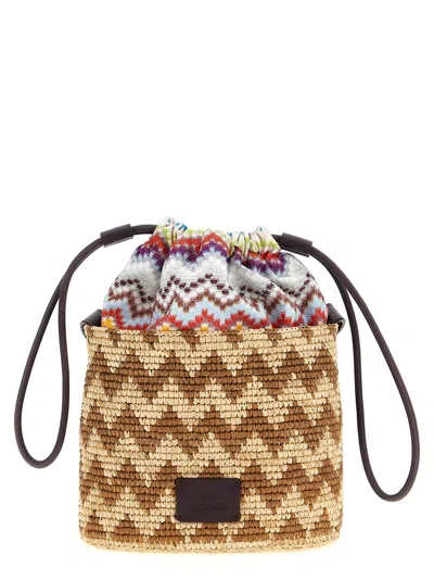 Missoni Zig Zag Bucket Bag Crossbody Bags Multicolor