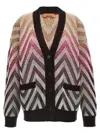 Missoni Ribbed Wool And Cotton-blend Cardigan In Multicolor
