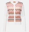 Missoni Zigzag Pattern Cardigan With Round Neckline In White