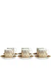 Missoni Zig Zag Coffee Cup Set Of 6 In Brown