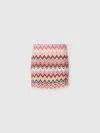 Missoni Zig Zag Cotton And Viscose Mini Skirt With Slit In Multicoloured