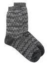 Missoni Zig Zag-pattern Socks In Gray