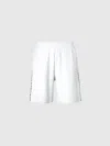 Missoni Zig Zag Cotton Terry Shorts With Contrasting Piping In White
