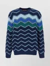 Missoni Pullover Mit Rundhalsausschnitt Und Makro-zickzack- Und Melange-details
