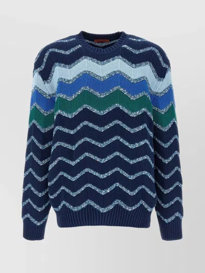 MISSONI 'ZIG-ZAG' CREW NECK SWEATER