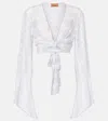Missoni Zig Zag Cropped Blouse In White