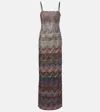 Missoni Zig Zag Embellished Maxi Dress In Multi