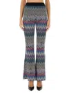 MISSONI MISSONI ZIG-ZAG FLARE PANTS