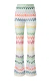 Missoni Zig Zag Flared Raschel Trousers In Multi