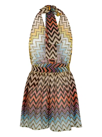 Missoni Zig-zag Halterneck Jumpsuit