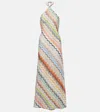 Missoni Patterned Halterneck Maxi Dress In Multi