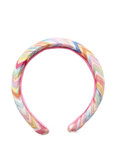 Missoni Kids' Zig-zag Headband In Multi