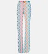 Missoni Zig Zag High-rise Flared Pants In Carioca Macro Chevron
