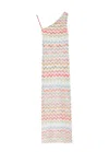 Missoni Zig-zag Intarsia Fine Knit Midi Dress In Multicoloured
