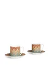 Missoni Zig Zag Jarris Coffee Set In Red