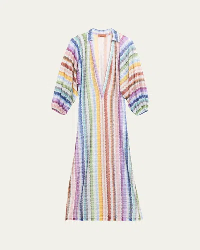 Missoni Zig Zag Knit Maxi Dress Coverup In Smsp1-mult