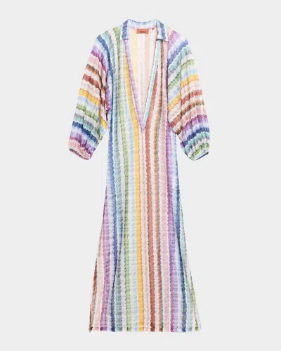 Missoni Zig Zag Knit Maxi Dress Coverup In Smsp1-mult