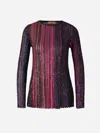 Missoni Sequin-embellished Striped Jumper In Multicolor