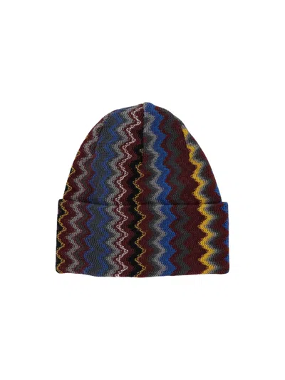 Missoni Zig Zag Knitted Beanie In Multi