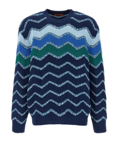 Missoni Zig Zag Knitted Jumper In Multi