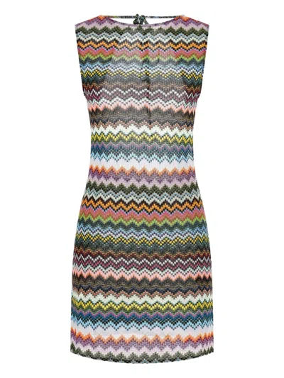 MISSONI ZIG-ZAG KNITTED MINI DRESS