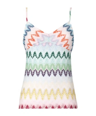 Missoni Zig Zag Lace Tank Top In Multi