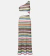 Missoni One-shoulder Midi Dress In Multi